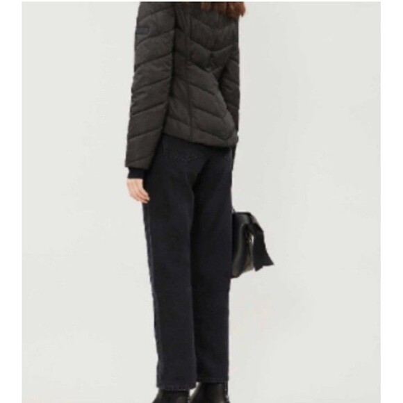 Ted Baker Coat Renika Short Quilted Jacket Packable Puffer Black NWT $195 Size 2 - Picture 4 of 13